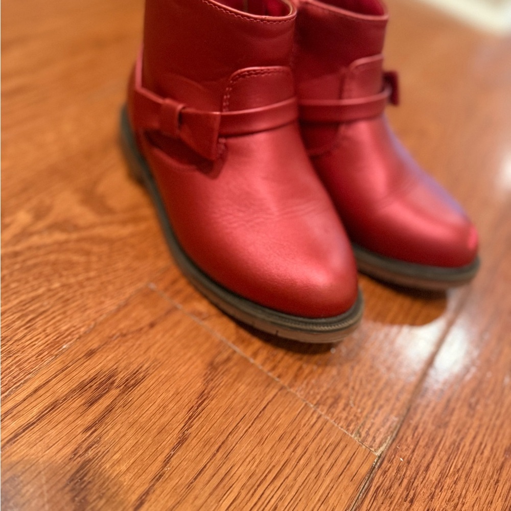 Cat & Jack Vibrant Red Kids Boots